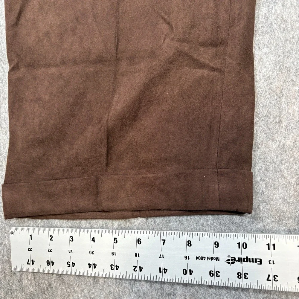 Insearch Pants Men's Size 38 Chocolate Brown Pleated Front Cuff Trouser Workwear